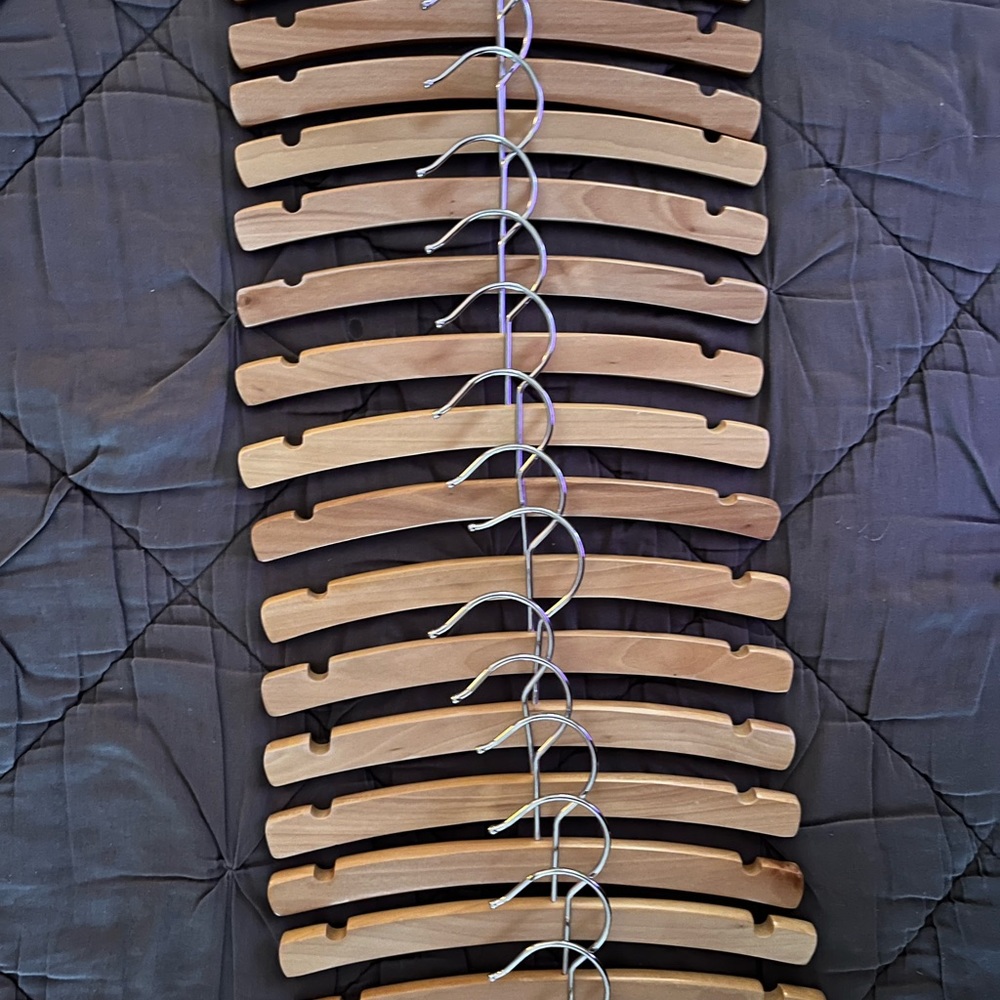 Wooden kids size hangers